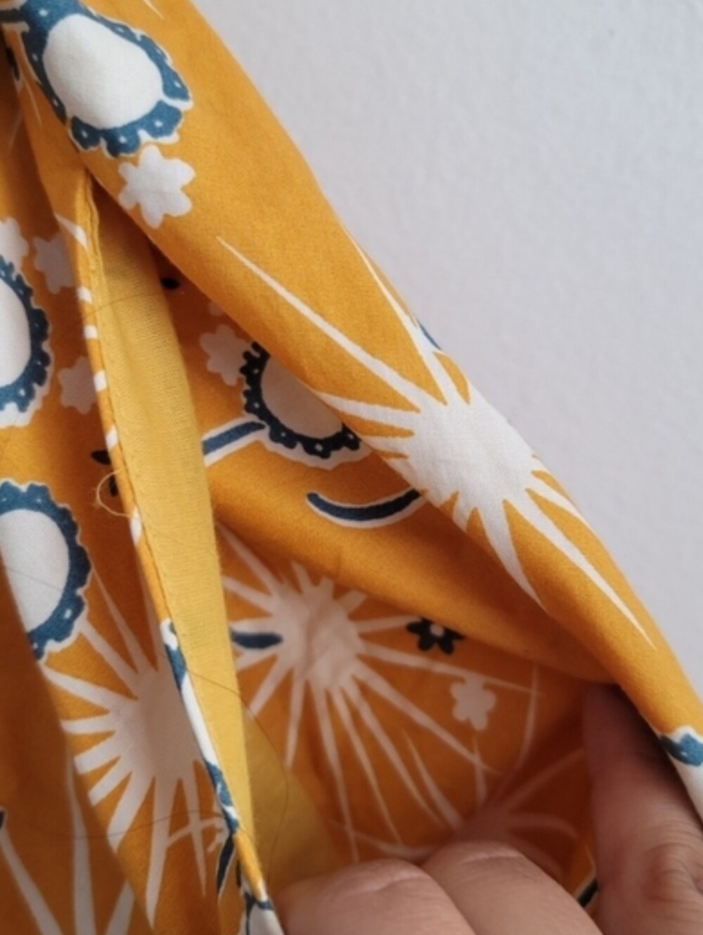 Modcloth Yellow Instant Energy Floral Sunglasses Faux Wrap Summer Dress - Picture 6 of 10